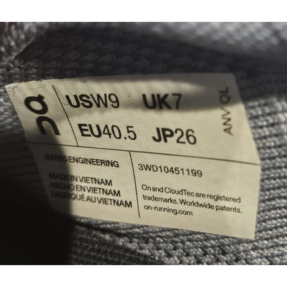 Size 9 Women's On Cloudswift 3 Metal Sneakers Shoes 3WD10451199 - Picture 7 of 7